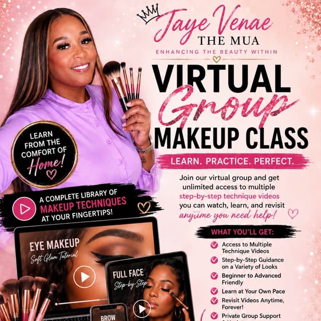 Jaye Venae Bae Group at Jaye Venae The MUA in Lancaster, TX